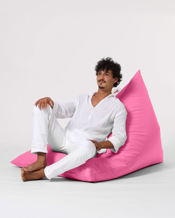 Atelier Del Sofa Pouf Grande Big Bed Rosa Exterior Impermeable Jardin 145x90x35cm